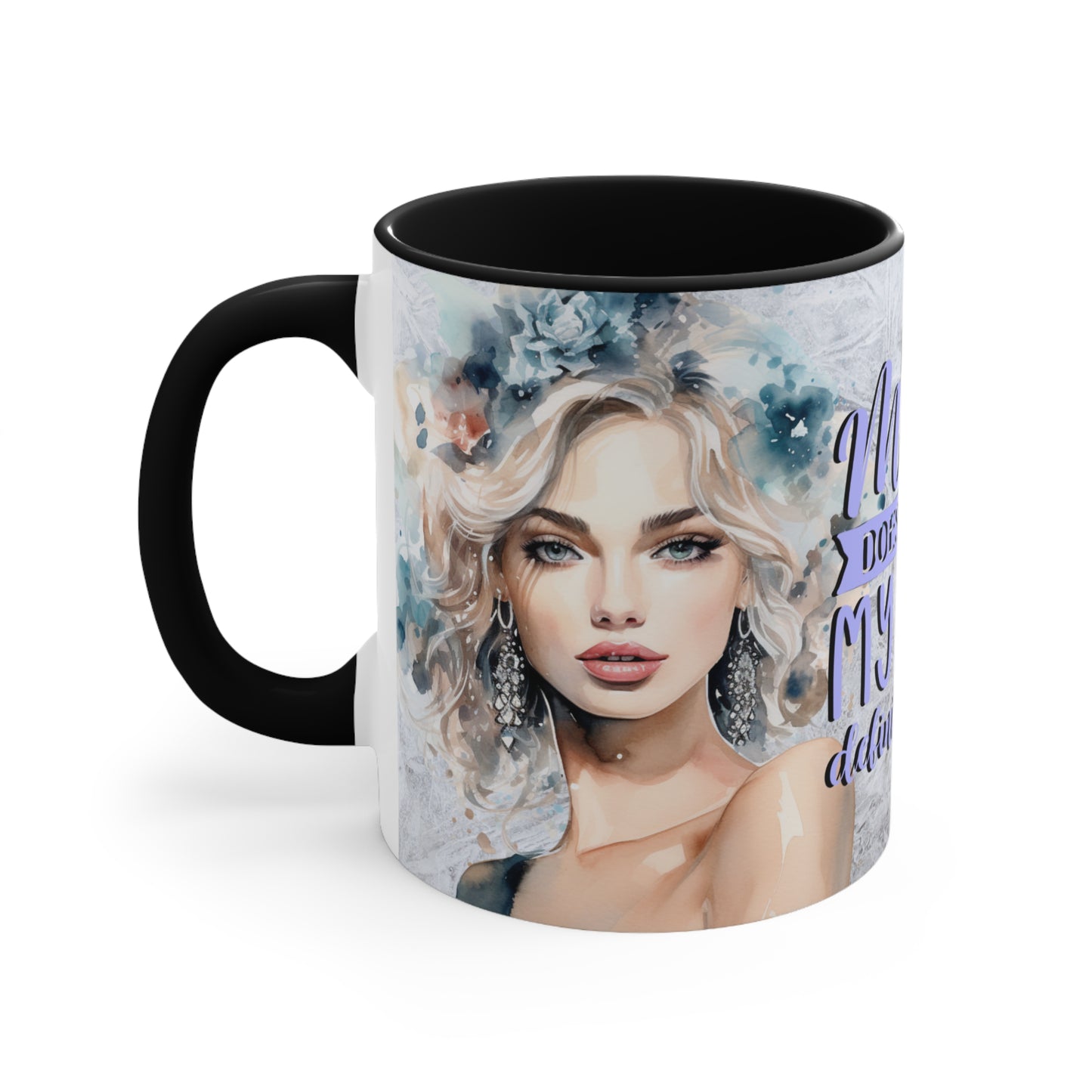 Colorful Accent Mugs, 11oz - If my mouth doesn't say it