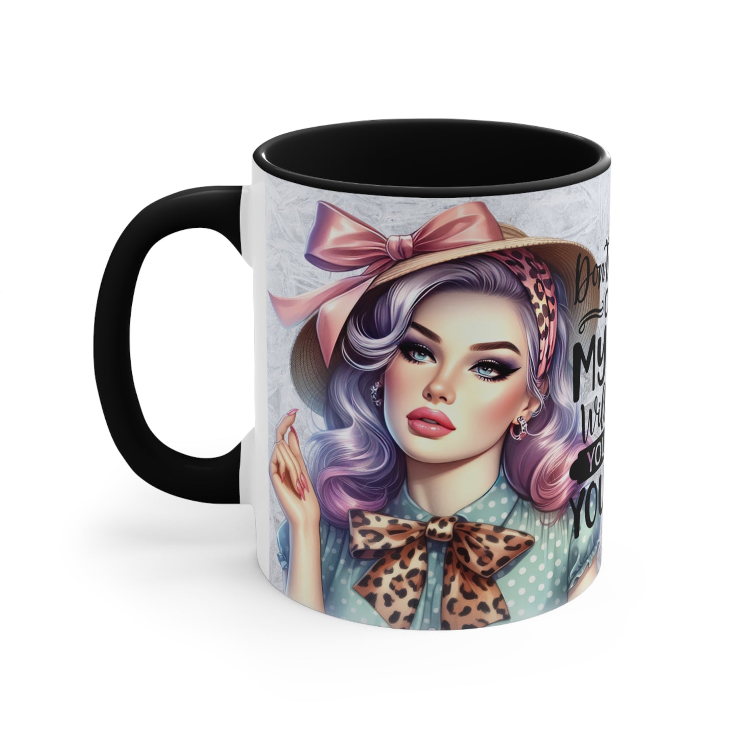 Colorful Accent Mugs, 11oz - Don't be rude