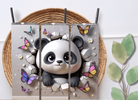 20 OZ TUMBLER  - PANDA CRACKWALL