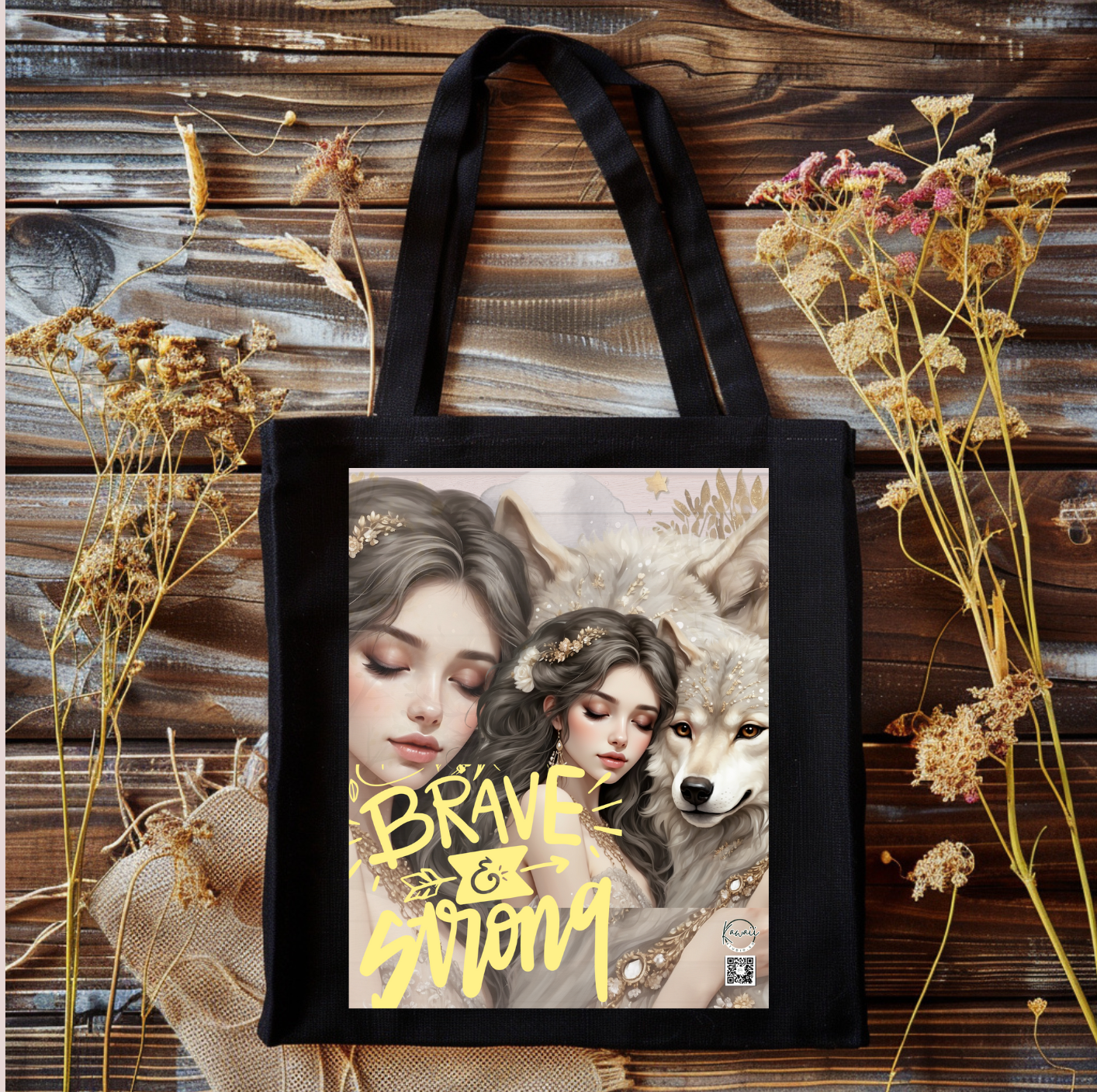 TOTE BAGS - BRAVE & STRONG