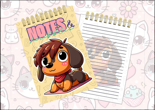 Spiral Notebook - Puppy Dachshund