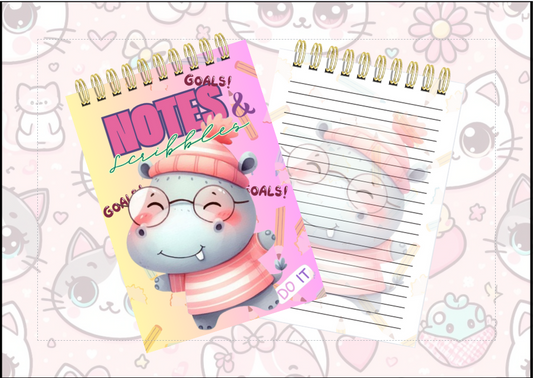 Spiral Notebook - Hippo
