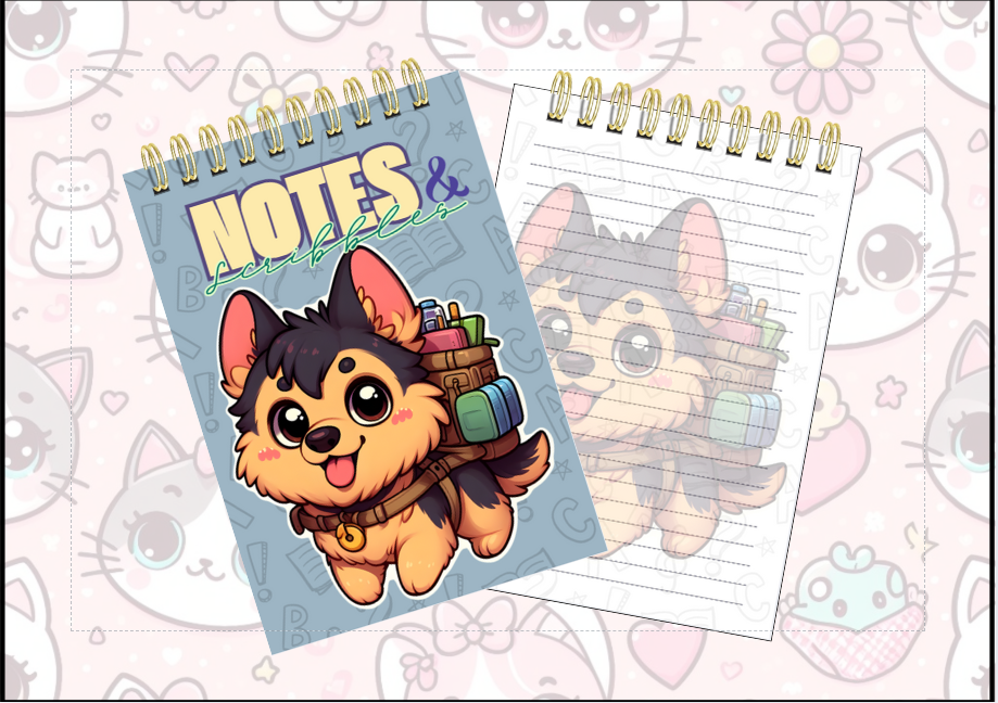 Spiral Notebook - Adventurous Puppy