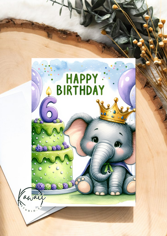 GREETING CARD - BIRTHDAY AGE 6