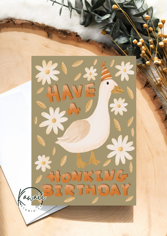GREETING CARD - HONKING BIRTHDAY