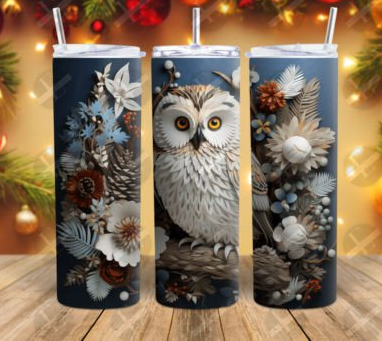 20 OZ TUMBLER - WINTER OWL
