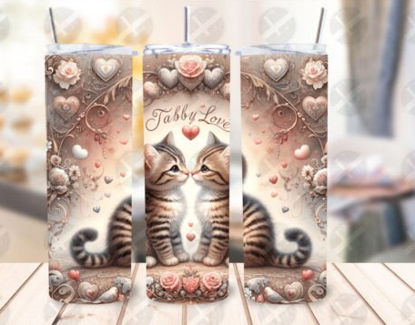 20 OZ TUMBLER - TABBY LOVE