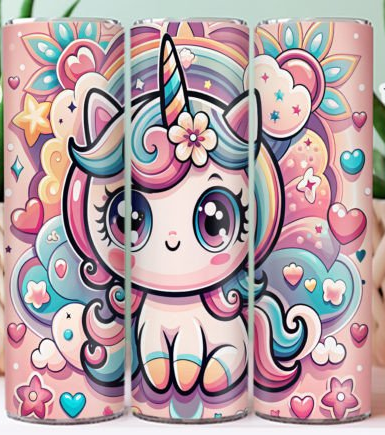 20 OZ TUMBLER - LOVE UNICORN